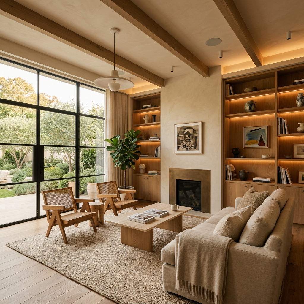 ARKU Interiors â€” warm luxury residential space